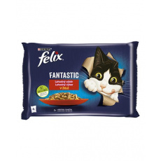 Nestlé FELIX Fantastic cat Multipack králik&jahňa želé kapsička 4x85 g Nestlé FELIX Fantastic cat Multipack králik&jahňa želé kapsička 4x85 g