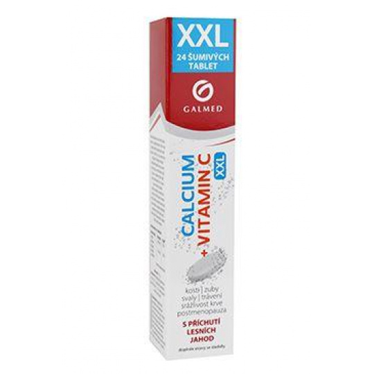 Calcium 300mg+vitamín C šumivý eff tbl 24 Galmed