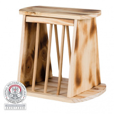 Samostatne stojaci kŕmidlo na seno, drevené 25 x 22 x 18 cm