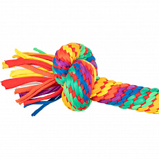 Hracia činka / preťahovadlo 30 cm, 2 uzly, multikolor - LIMITOVANÁ PONUKA