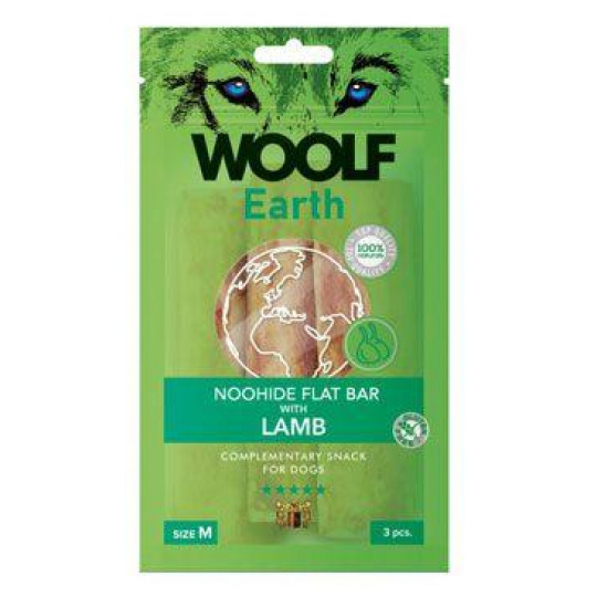 WOOLF Earth poh. NooHide M Flat Bar Lamb 90g