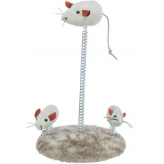 Myšia rodinka na pružine 15 x 22 cm