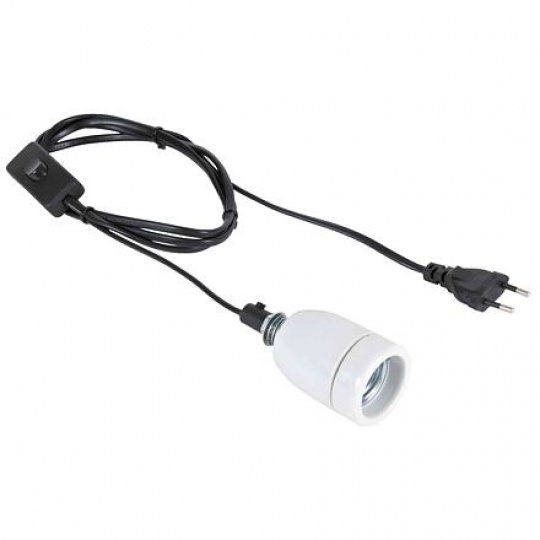 Porcelánová objímka Pro Socket do 250 W, 1,8 m Porcelánová objímka Pro Socket do 250 W, 1,8 m