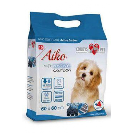 Podložka absorb.pro psy Aiko ActiveCarbon 60x60cm 10ks