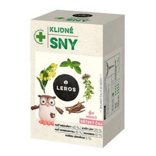 Čaj Leros Detský čaj Pokojné sny 20x1,5g Čaj Leros Detský čaj Pokojné sny 20x1,5g