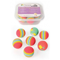 Hračka BOX Loptička dúhový machový 4cm /7ks Hračka BOX Loptička dúhový machový 4cm /7ks