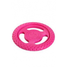 Hračka pes FRISBEE MINI plávajúca. z TPR ružová Kiwi