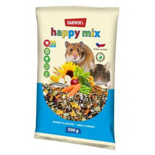 Darwin's Drobný Hlodavec Happy mix 500g