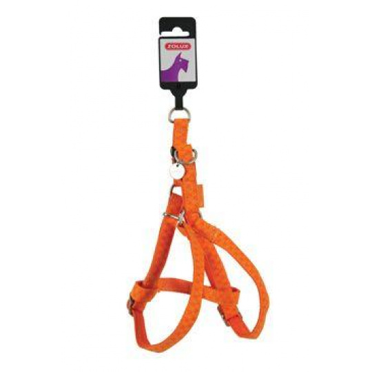 Postroj pes MAC LEATHER oranžová 20mm Zolux Postroj pes MAC LEATHER oranžová 20mm Zolux