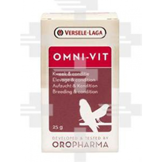 VL Oropharma Omni Vit- prášok pre kondíciu na výstavy, súťaže a pred vábením 25 g VL Oropharma Omni Vit- prášok pre kondíciu na výstavy, súťaže a pred vábením 25 g