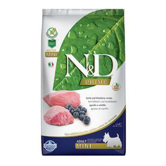 N&D PRIME DOG Adult Mini Lamb & Blueberry 2,5kg