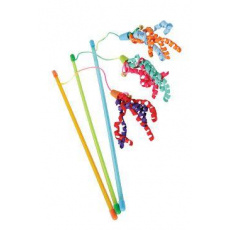 Hračka mačka udica Ribbon fishing mix farieb Zolux