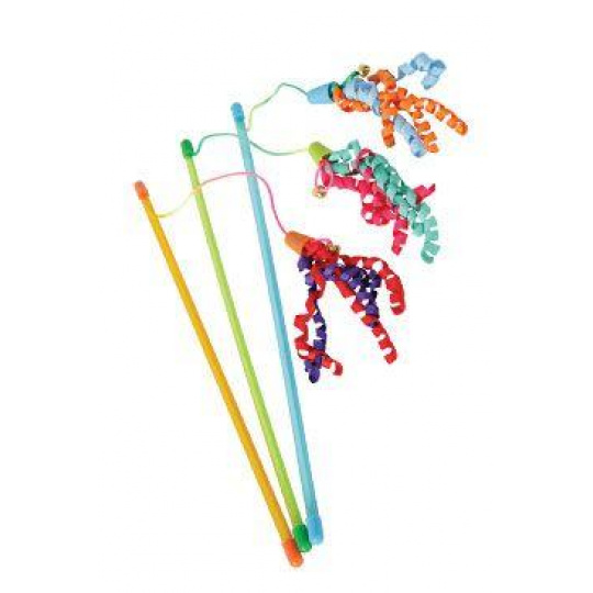 Hračka mačka udica Ribbon fishing mix farieb Zolux