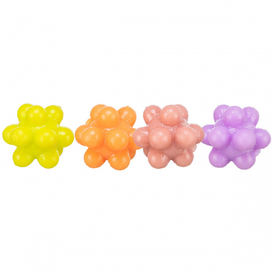 Ježaté guličky machová guma 3,5 cm 4ks