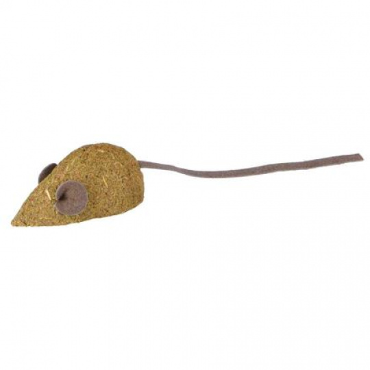 Catnipová myš bez rolničky 5 cm (2 ks)