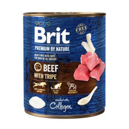 Brit Premium Dog by Nature  konz Beef & Tripes 800g