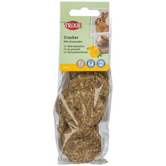 Cracker, sušenky pro hlodavce s pampeliškou, ø 4 cm / 150 g Cracker, sušenky pro hlodavce s pampeliškou, ø 4 cm / 150 g