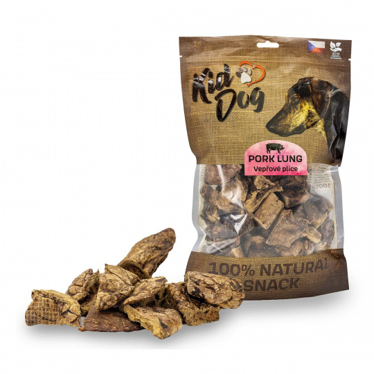 KIDDOG 100% Natural Snack, vepřové plíce 4 - 6 cm / 200 g KIDDOG 100% Natural Snack, vepřové plíce 4 - 6 cm / 200 g