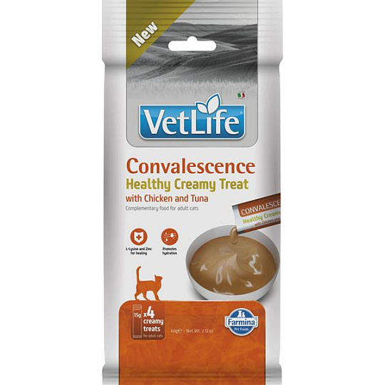Pamlsok Farmina Creamy Vet Life Cat Convalescence with Chicken & Tuna 60 g Pamlsok Farmina Creamy Vet Life Cat Convalescence with Chicken & Tuna 60 g