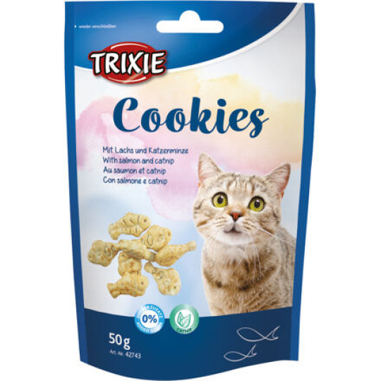 COOKIES s lososem a catnipem 50 g