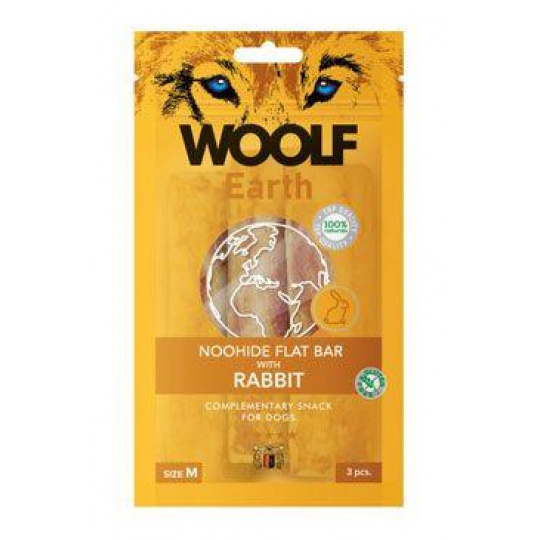 WOOLF Earth poh. NooHide M Flat Bar Rabbit 90g