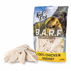 KIDDOG B.A.R.F. 100 % Chicken Breast freeze dried - čisté maso sušené mrazem 220 g KIDDOG B.A.R.F. 100 % Chicken Breast freeze dried - čisté maso sušené mrazem 220 g