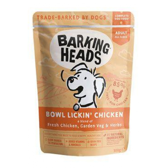 BARKING HEADS Bowl Lickin’ Chicken kapsička 300g