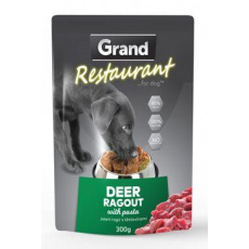 GRAND kaps. deluxe pes Restaur.  jelení ragú 300g