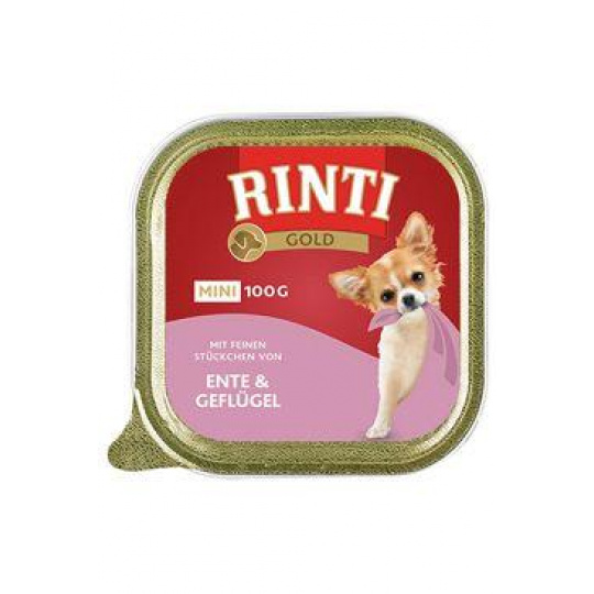 Rinti Dog Gold Mini vanička kachna+drůbež 100g