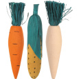 Dřevěná okusovací zelenina 10cm (3ks) TRIXIE