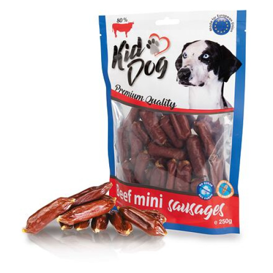 KIDDOG hovězí mini klobásky 250 g