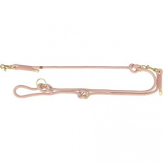 Soft Rope predlžovacie okrúhle tkané vodítko, ružová/svetloružová