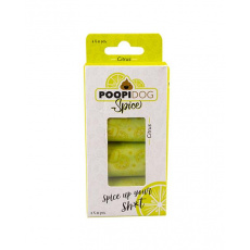 Vrecká DUVO+ na zber psích výkalov s potlačou a vôňou citrusov, bal. 4 ks roliek Vrecká DUVO+ na zber psích výkalov s potlačou a vôňou citrusov, bal. 4 ks roliek