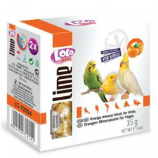 LOLOpets LIME pomarančový minerálny kameň pre vtáky 35 g LOLOpets LIME pomarančový minerálny kameň pre vtáky 35 g