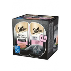 Sheba kapsa Perfect Portions s lososem 3x75g