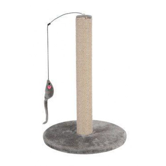 Škrabadlo stĺpik s hračkou sivá 48cm Zolux