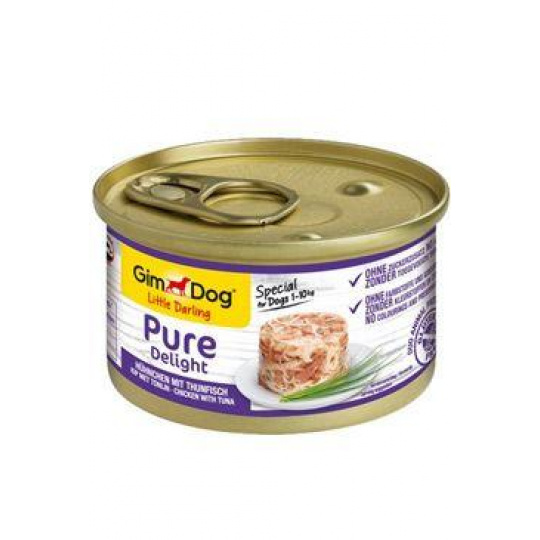 GimDog Pure Delight konz. kurča s tuniakom 85g