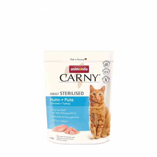 ANIMONDA Carny Sterilised - kuře + krůta 350 g ANIMONDA Carny Sterilised - kuře + krůta 350 g