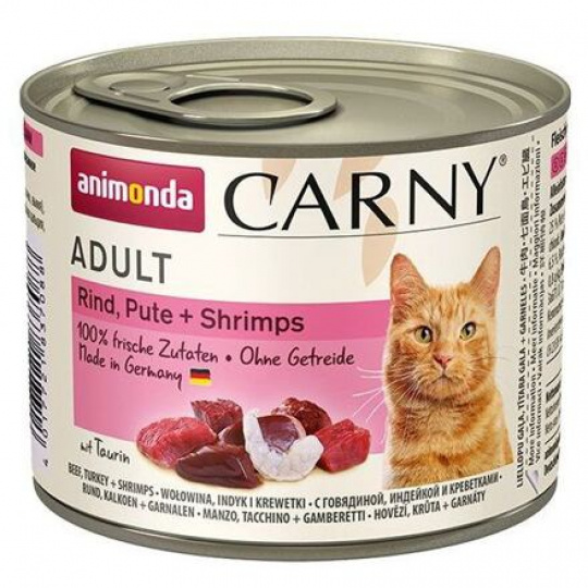 ANIMONDA konzerva CARNY Adult - hovädzie, morka, raky 200g