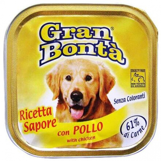 GRAN BONTA paštéta s kuracím mäsom pre psy 150g GRAN BONTA paštéta s kuracím mäsom pre psy 150g