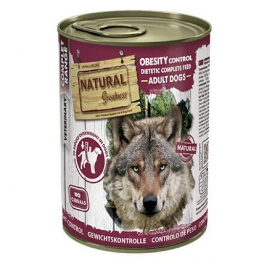 Natural Greatness OBESITY CONTROL, veterinárna diéta, konzerva pre psy 400g