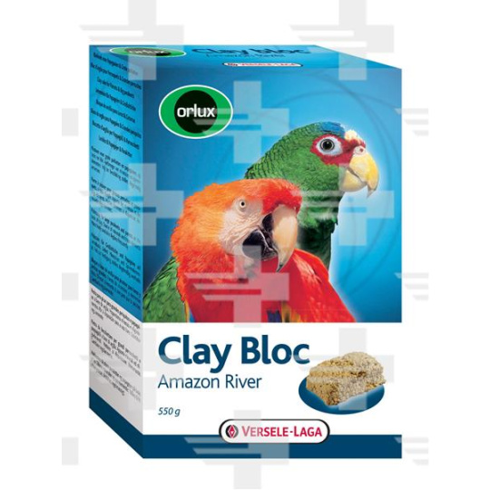 VL Orlux Clay Bloc Amazon River- ílová tehla pre väčšie papagáje 550 g