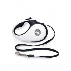 Vodítko samonavíjacie 25kg/5m čiernobiela Kiwi Vodítko samonavíjacie 25kg/5m čiernobiela Kiwi