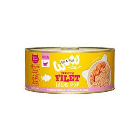 WOW Cat konz. Adult Filet PUR losos 70g
