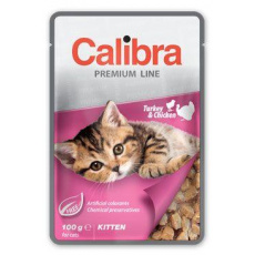 Calibra Cat  kapsa Premium Kitten Turkey & Chicken100g