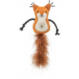 Veverička s pierkovým chvostom, catnip, 12cm/24 cm, plyš
