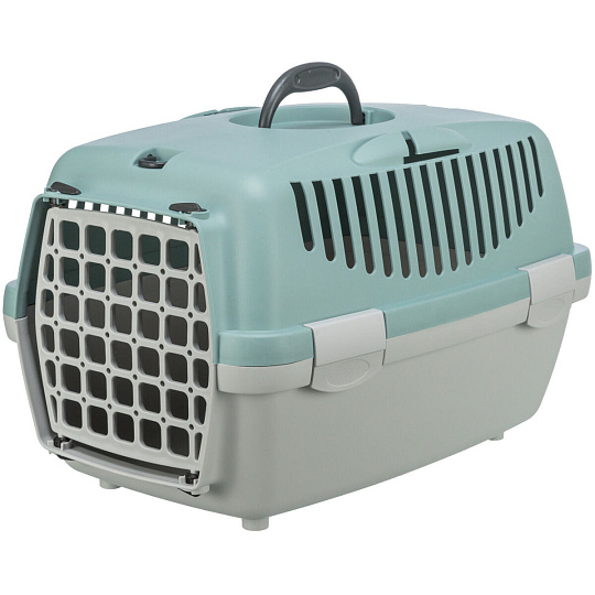 Transportný box CAPRI II, XS-S: 37x34x55cm (max. 8kg), svetlosivá/šalviová