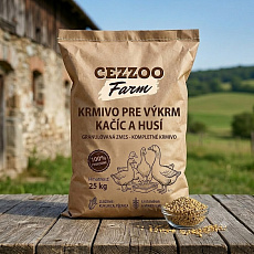 CEZZOO FARM krmivo pre výkrm kačíc a husí - granulovaná zmes 25kg CEZZOO FARM krmivo pre výkrm kačíc a husí - granulovaná zmes 25kg