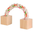 Bavlněný most s dřevěnými kostkami pro hlodavce 20 cm