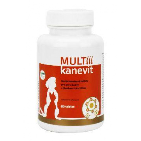 MULTIkanevit tablety pre psy a mačky 80tbl